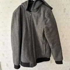アルマーニエクステェンジ　グレー フード付き ジャケット