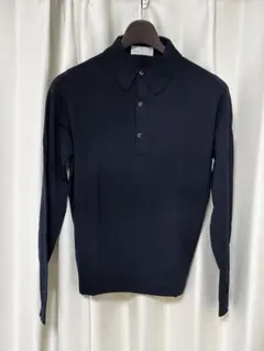 ジョンスメドレー 30G メリノウール ニット ポロシャツ BEAMS F 別注