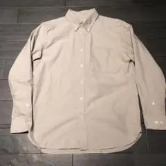 UNIQLO ユニクロ　オックスフォード　シャツ　グレー　L 襟シャツ