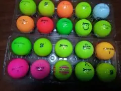 カラフルゴルフボール 20個　ビットコインマーカー　ロストボール