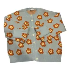 ZARA 花柄 カーディガン セーター 清楚 フリーサイズ ゆったり