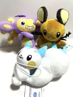 ポケットモンスター ぐらぶらりん ぬいぐるみ エイパム パチリス デデンネ
