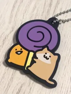 【お文具といっしょ】カプセルラバーマスコット おっきなペロペロキャンディなのです