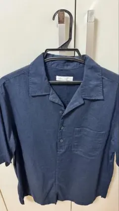 ZARA 半袖シャツ ネイビー