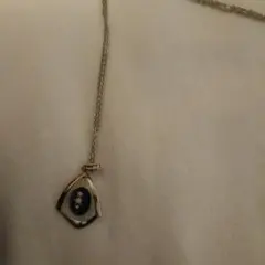 シルバー ペンダント ネックレス 青