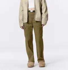 GU バレルレッグカーゴパンツ S 試着のみ