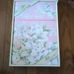 HANAE MORI タオルケット 花柄 ピンク 140×190cmのサムネイル