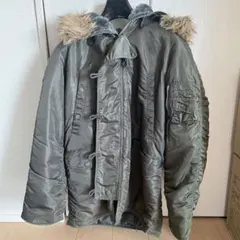 ALPHA INDUSTRIES アルファ N-3B フライトジャケットMカーキ