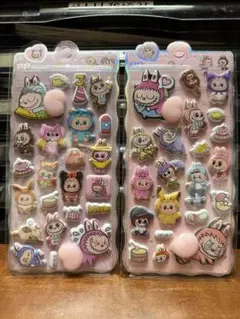 大人気‼️おしりぷくぷくシール　２点セットマシュマロシール　ぷにぷにシール　ラブブ