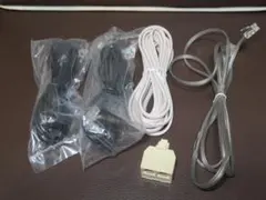 モジュラーケーブル4本、モジュラースピリッター1個 セット