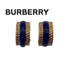 Burberrys イヤリング バーバリー ブルー ゴールド