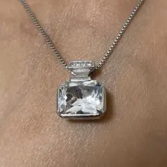 天然石ペンダント 白水晶 高透明 遊色綺麗 10*8mm SV925刻印 - メルカリ