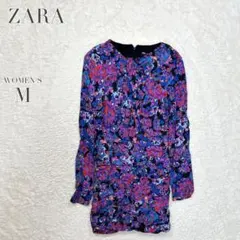 ZARA✨花柄タイトワンピース カジュアル セクシー ミニ パーティー 派手