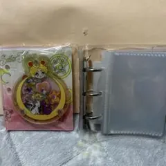 セーラームーン　シール帳　バインダー　手帳　3穴　アクリル　新品　ファイル　ミニ