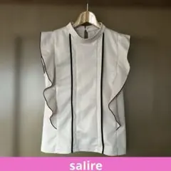 saIire★ノースリーブフリルブラウス★ベージュ★Mサイズ★のサムネイル