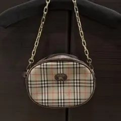 Burberry チェック柄ショルダーバッグ