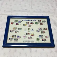 98フランスワールドカップ記念切手シート額縁付き 98フランスワールドカップ記念切手シート額縁付き 2025年最新