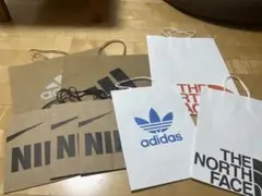 紙袋まとめ売り12枚 adidas THE NORTH FACE NIKE 韓国のサムネイル
