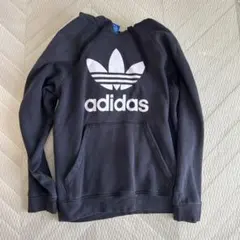 adidas ブラック パーカー L アディダス