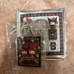 メロクロ展　限定　トランプ風キーホルダー クロミ　マイメロディ　マイメロ