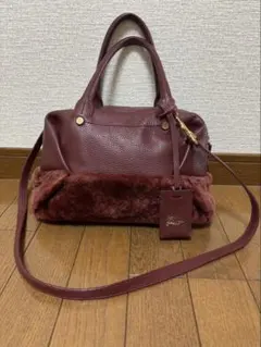 IACUCCI ワインレッド ショルダーバッグ