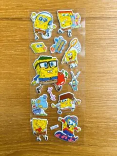 匿名配送　スポンジボブ　ぷくぷくシール　立体シール1枚　C