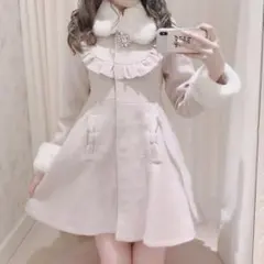 Ank Rouge ラウンドヨークドーリーコート　アンクルージュ