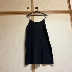 GU ペチコート キャミソール ワンピース 補正下着 黒 ブラック ジーユー S