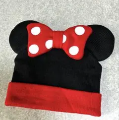 東京ディズニーリゾート　ミニーマウス 耳付き帽子　ニット帽　58㎝