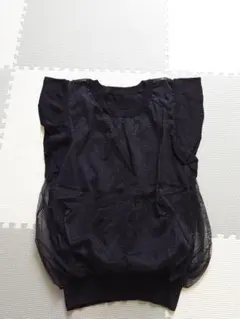 エージーバイアクアガール 黒 レース フリル トップス ワールド