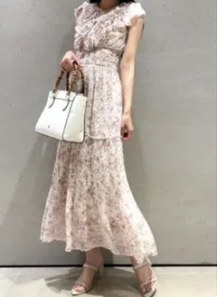 SNIDEL Sustainableプリーツフリルワンピース