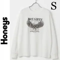 新品タグ付き☆Honeysロック風プリント長袖TシャツSロンTハニーズWEGO