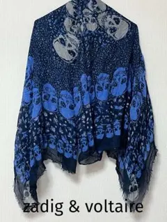 美品❣️zadig&voltaire 大判ストール　ショール　スカル柄⭐️のサムネイル