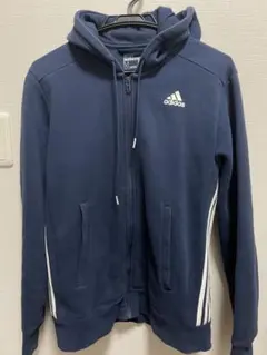 adidas SPORT ESSENTIALS サイズM ネイビー パーカー