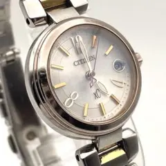 【稼働】CITIZEN xC 電波ソーラー 腕時計 レディース デイト 美品