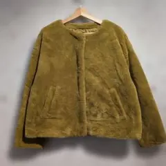 ZARA TRF フリースジャケット　ザラ　ブラウン　レディース　茶