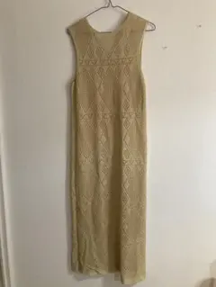 ノースリーブロングニットワンピース ベージュ　ユナイテッドアローズ