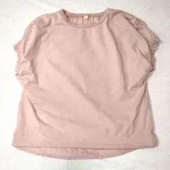 TOPVALU コットン Tシャツ 140サイズチュニックサーモンピンク女の子