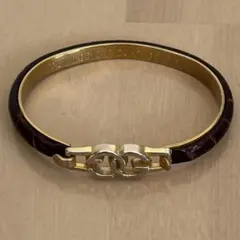 オールドグッチ GUCCI バングル 24K GP ゴールド 刻印のサムネイル