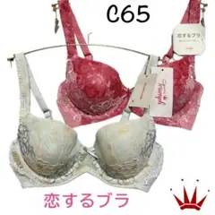 C65 トリンプ 着けごこちラクちん 恋するブラ ブラ単品2点