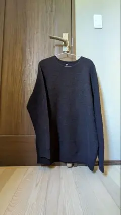 UNIQLO 3Dニット 黒 クルーネックニットセーター