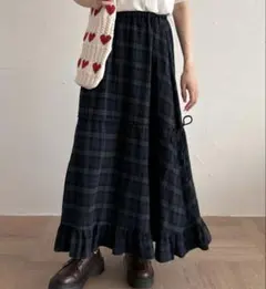【美品】kutir アソートダブルリボンフリルスカート Mのサムネイル