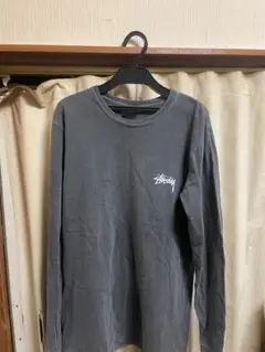 Stussy グレー ロングスリーブ Tシャツ S