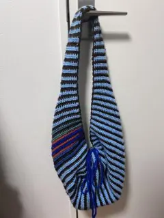 ショルダーバッグ　ハンドメイド　毛糸　ニット