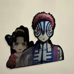 鬼滅の刃　猗窩座　3Dマグネット　オリジナルシール 恋雪狛治