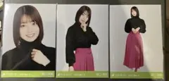 阪口珠美 フェイクファー 3種コンプ 生写真 乃木坂46