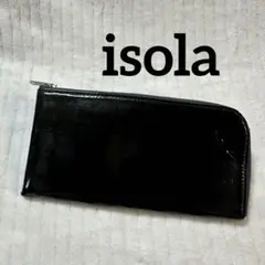 isola アイソラ L字ファスナー 本革長財布 ブラーノ パテントレザーのサムネイル
