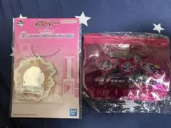 BANDAI パワーパフガールズ アクリルキーホルダーとポーチセット