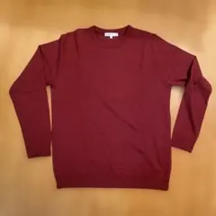 ABAHOUSE バーガンディ クルーネックニット 48