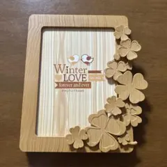 木製柄フォトフレーム Winter LOVE